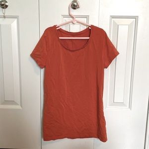 comfy plain orange shirt